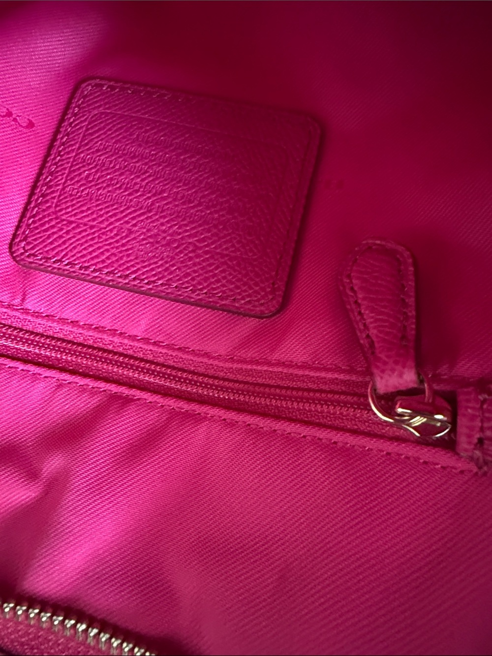 Coach Prince Street mini satchel pink Ruby EUC 11 1/2"(L) x 7 3/4" (H) x 4 1/4" - Picture 13 of 13